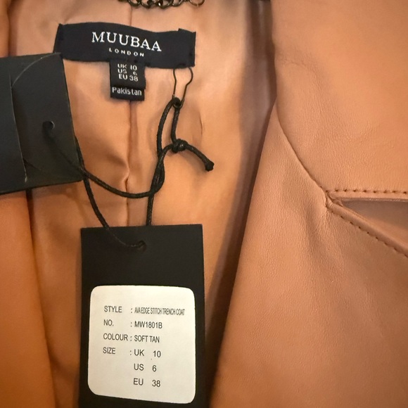 Muubaa Lambkin Leather Coat—NWT - Picture 4 of 12